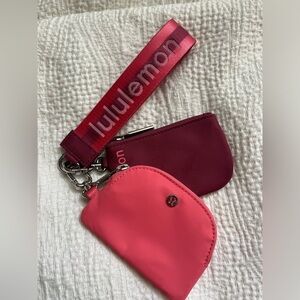 Brand new Lululemon dual pouch wristlet